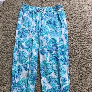 Girl’s Lily Pulitzer flowy pants.